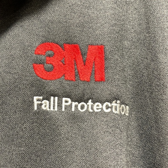 Badger Sport Gray and White 3M Fall Protection 1/4 Zip Pullover Sweatshirt - Picture 3 of 7